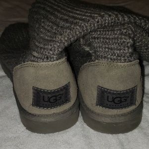 UGG Shoes - Ugg cable knit gray button boots UGG Shoes - Ugg cable knit gray button boots